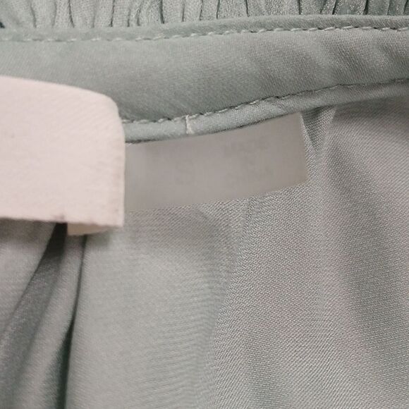 Mustard Seed light mint smocked waist layered mini dress super soft Sz S - Picture 8 of 8